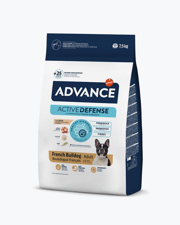 Сухий корм Advance French Bulldog, для собак породи французький бульдог, качка, 7.5 кг