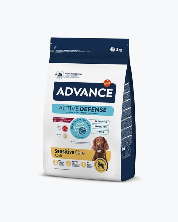 Сухий корм Advance Med/Maxi Sensitive, для собак середніх і великих порід з чутливим шлунком, ягня з рисом, 3 кг