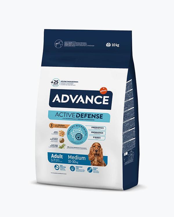 Сухий корм Advance Medium, для собак середніх порід, курка з рисом, 10 кг