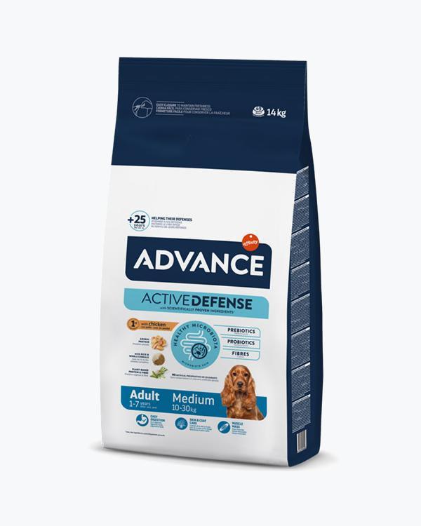 Сухий корм Advance Medium, для собак середніх порід, курка з рисом, 14 кг