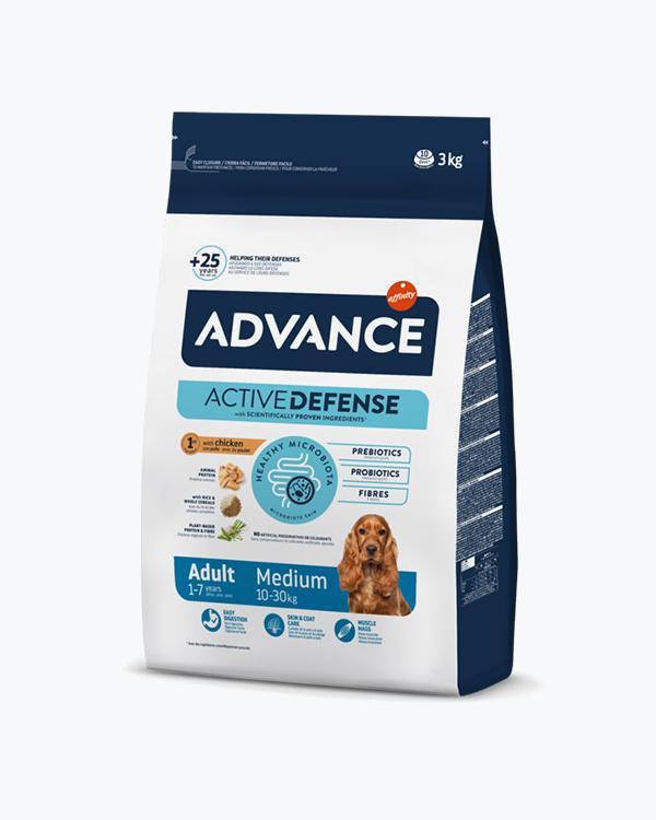 Сухий корм Advance Medium, для собак середніх порід, курка з рисом, 3 кг