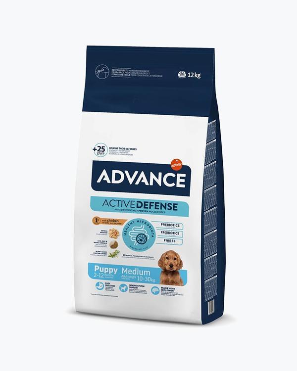Сухий корм Advance Medium Puppy, для цуценят середніх порід, курка з рисом, 12 кг