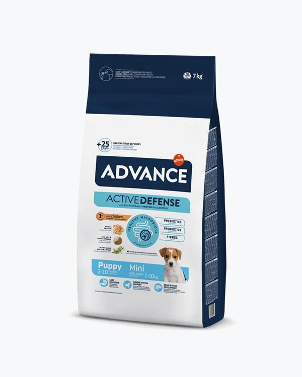 Сухий корм Advance Mini Puppy, для цуценят дрібних порід, курка з рисом, 7 кг