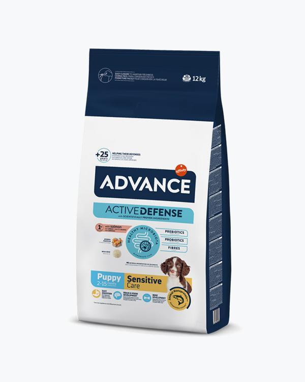 Сухий корм Advance Puppy Sensitive, для собак цуценят з чутливим шлунком, лосось з рисом, 12 кг