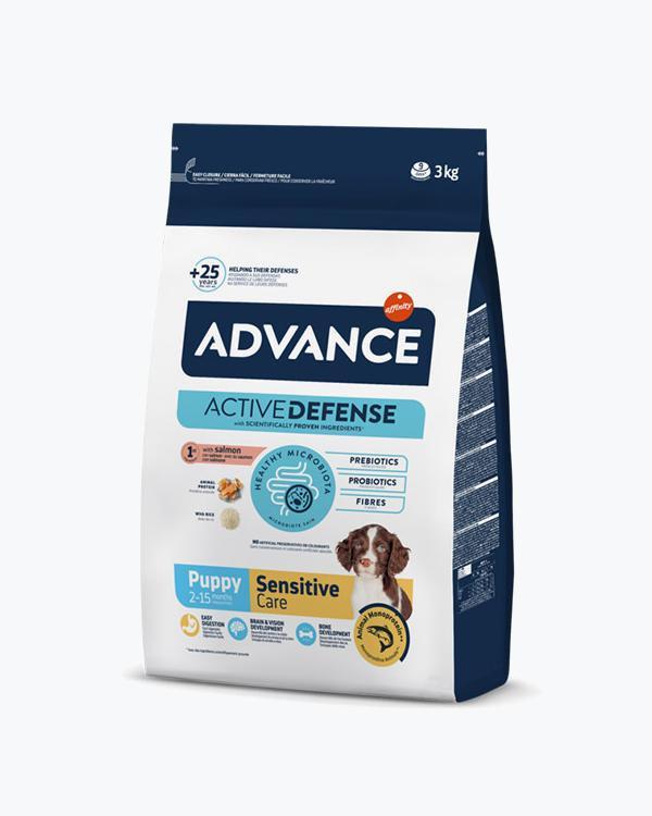 Сухий корм Advance Puppy Sensitive, для собак цуценят з чутливим шлунком, лосось з рисом, 3 кг