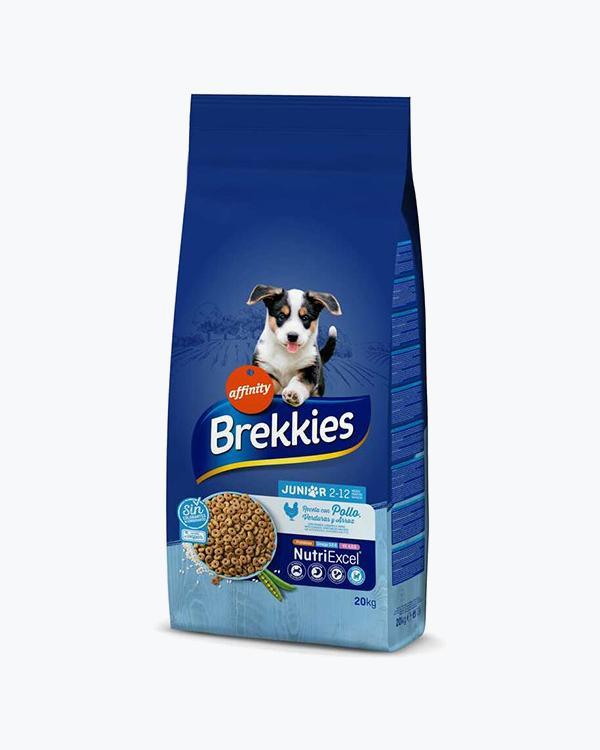 Brekkies Dog Junior для молодих собак з куркою (20 кг)
