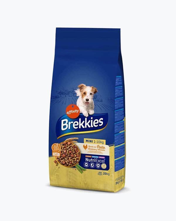 Brekkies Dog Mini для взрослых собак маленьких пород с курицей (20 кг)