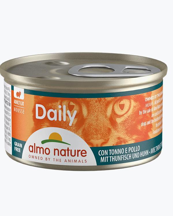 Almo Nature Daily Cat, мус, 85 г (тунець та курка)