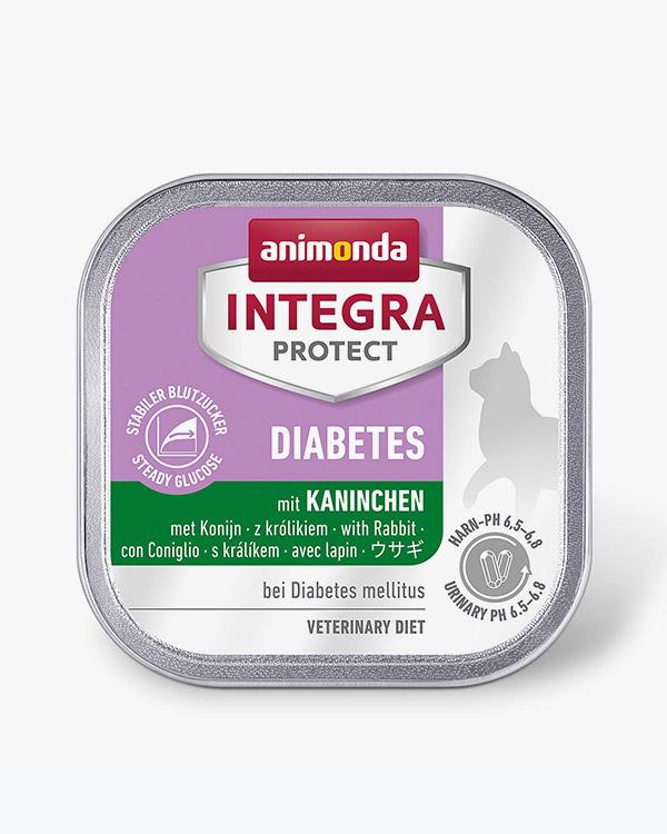 Корм ветеринарный влажный Integra Protect Diabetes with Rabbit для кошек при диабете с кроликом алютрей 100г