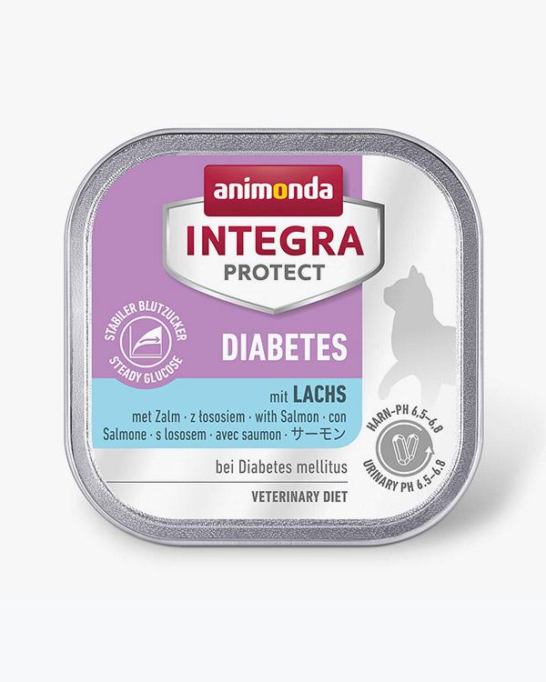 Корм ветеринарний вологий Integra Protect Diabetes з лососем алютрей 100г для кішок при діабеті