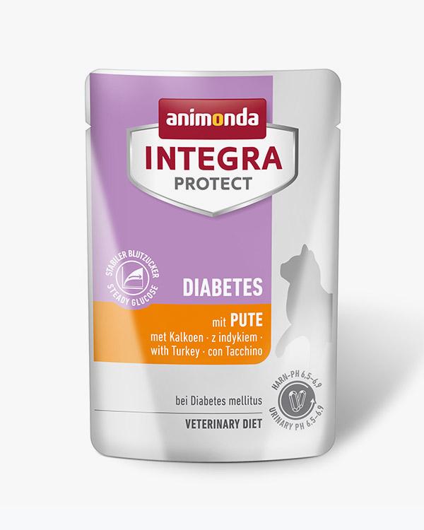 Корм ветеринарний вологий Integra Protect Diabetes з індичкою для котів при діабеті, пауч 85г