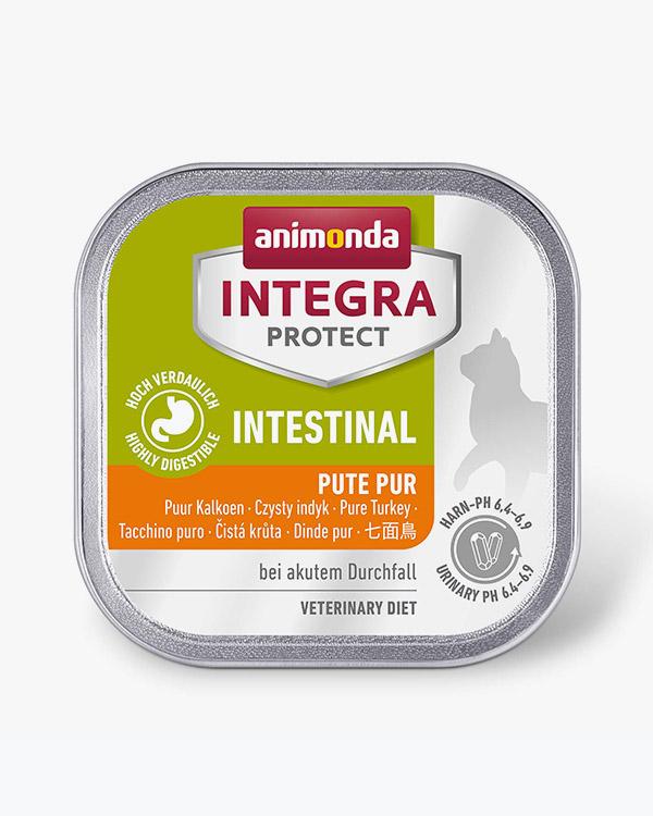 Корм ветеринарний вологий Integra Protect Intestinal Pure Turkey для кішок при захворюванні шлунково-кишкового тракту, індичка алю трей 100г