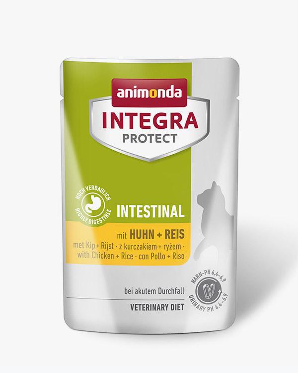 Корм ветеринарний вологий Integra Protect Intestinal з куркою + рисом для котів з захворюванням шлунково-кишкового тракту, пауч 85г