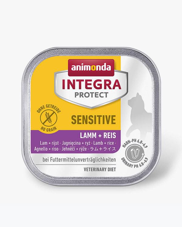 Корм ветеринарний вологий Integra Protect Sensitiv Lamb+Rice для кішок з харчовою непереносимістю, ягня і рис алю трей, 100г