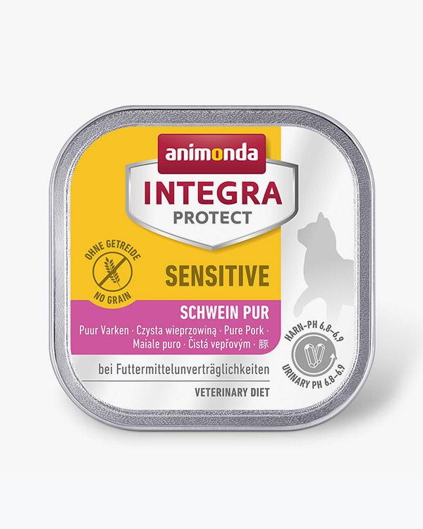 Корм ветеринарний вологий Integra Protect Sensitiv Pure Pork для кішок з харчовою непереносимістю, свинина алютрей, 100г