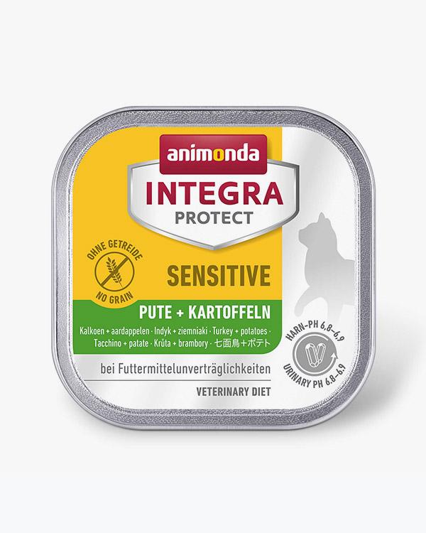 Корм ветеринарний вологий Integra Protect Sensitiv Turkey + Potatoes для кішок з харчовою непереносимістю, індичка і картопля, 100г