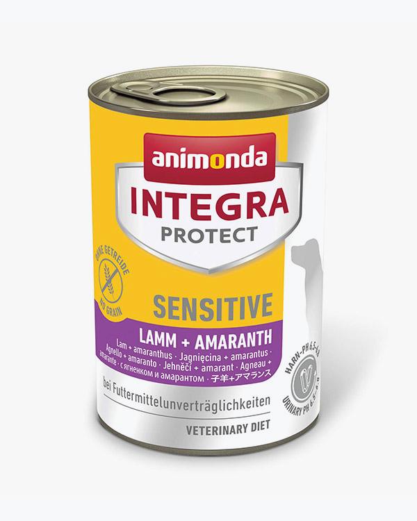 Корм ветеринарний вологий Integra Protect Sensitiv Lamb+Amaranth для собак з харчовою непереносимістю, ягнятко+амарант, 400г