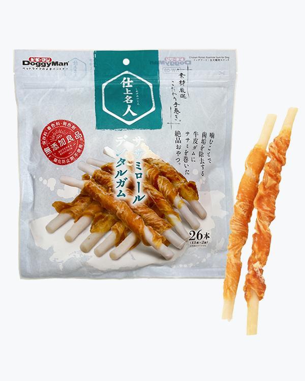 Ласощі для собак DoggyMan Chicken Fillet Dental Gum вялена курка 0.156 кг