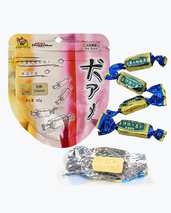 Лакомство для собак DoggyMan Deli Cube Cheese конфеты-кубики с сыром, 0.06 кг