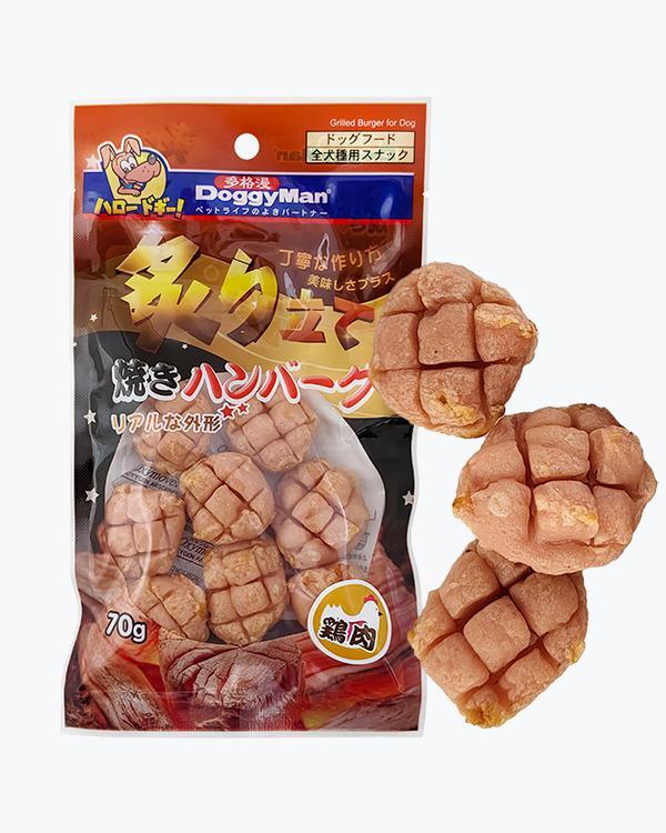 Лакомство для собак DoggyMan Grilled Chicken Burger куриный бургер на гриле, 0.07 кг (8 шт)