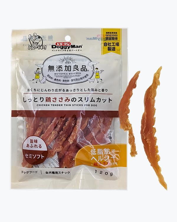 Ласощі для собак DoggyMan Chicken Tender Thin Sticks тонкі палички з курячого філе, 0.12 кг