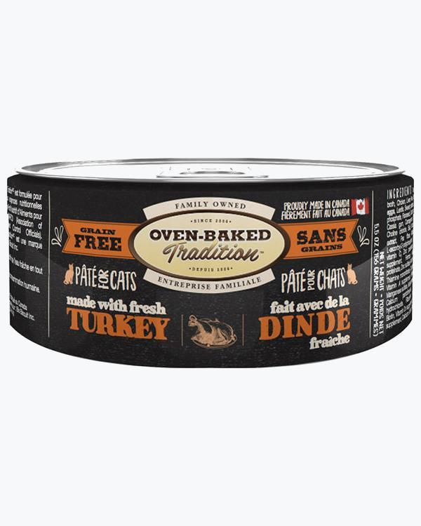 Беззерновий паштет для кішок зі свіжим м'ясом індички Oven-Baked Tradition 156 г