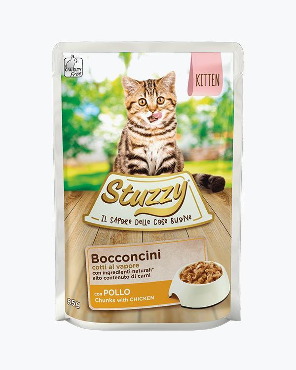 Вологий корм для кошенят Stuzzy Chicken for Kitten з куркою в соусі, пауч 85 г