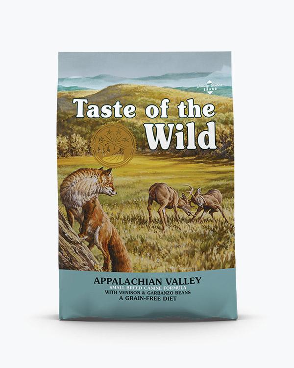Сухой корм для собак малых пород Taste of the Wild Appalachian Valley Small Breed Canine Formula с косулей и бобами гарбанзо, 12,2 кг