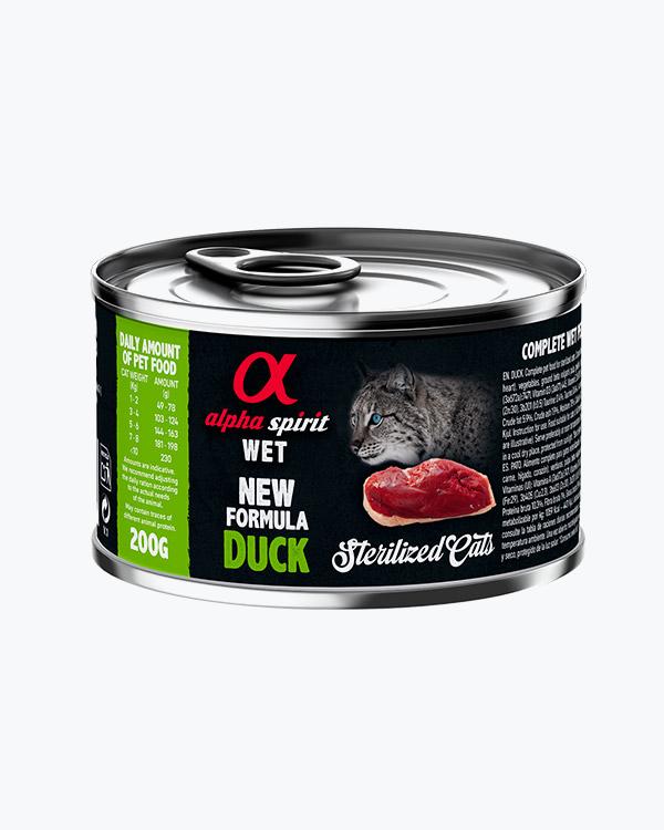 Консервований корм Alpha Spirit  Sterilized Duck, для котів, качка, 200 г