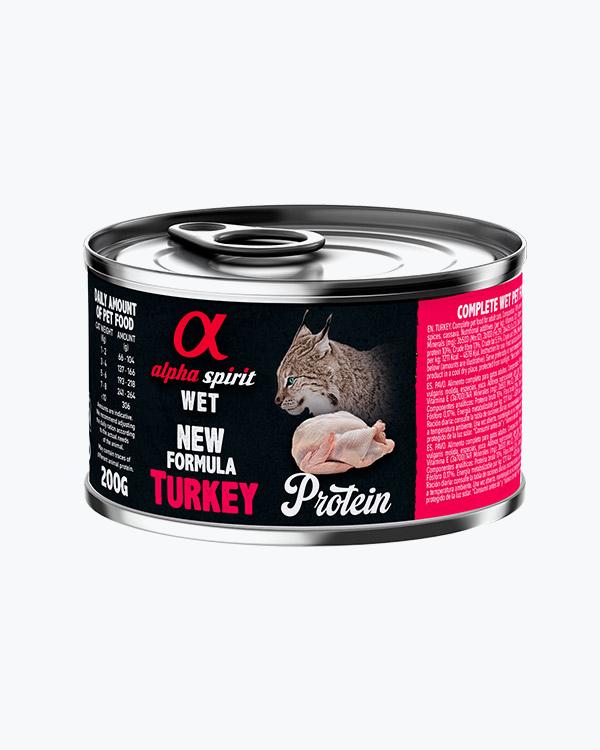 Консервований корм Alpha Spirit Turkey Protein, для котів, індичка, 200 г