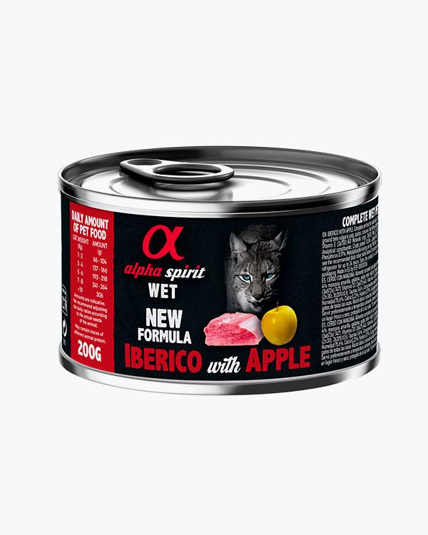 Консервированный корм Alpha Spirit Iberian Pork With Yellow Apple, для котов, свинина с яблоками, 200 г