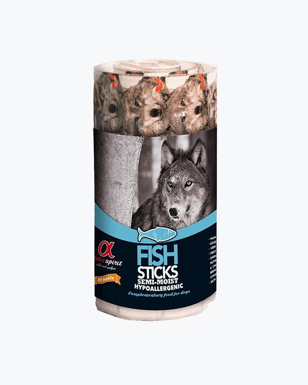 Полувлажное лакомство для собак Alpha Spirit Sticks Fish палочки с рыбой, 160 г (16 шт по 10 г)