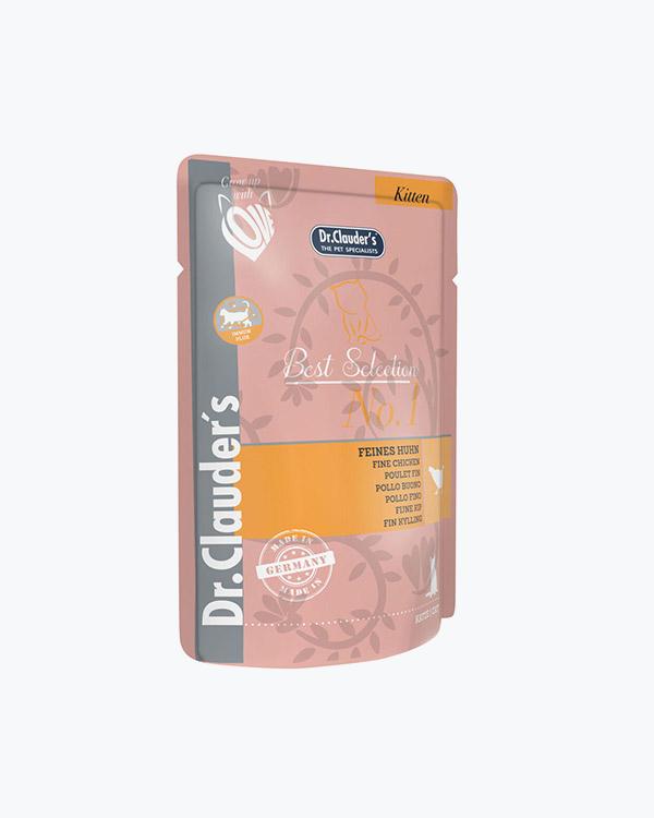 Вологий корм Dr.Clauder's Best Selection Kitten №1 для кошенят, з куркою, 85 г