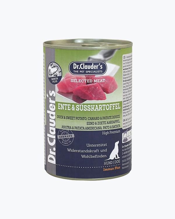 Влажный корм для собак Dr.Clauder's Selected Meat Duck & Sweet Potato утка и сладкий картофель, 400 г