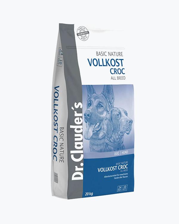 Сухой корм Dr.Clauder's Basic Nature Vollkost Croc, для активных собак, птица, 20 кг