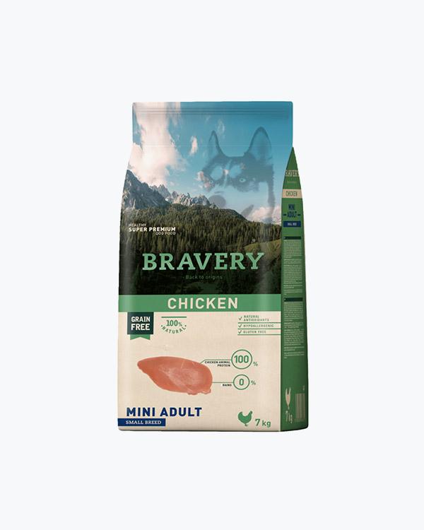 Сухой корм Bravery Chicken Mini, для собак мелких пород, курица, 7 кг