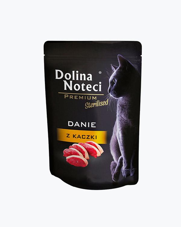 Вологий корм для стерилізованих кішок Dolina Noteci Premium з качкою, пауч 85 г