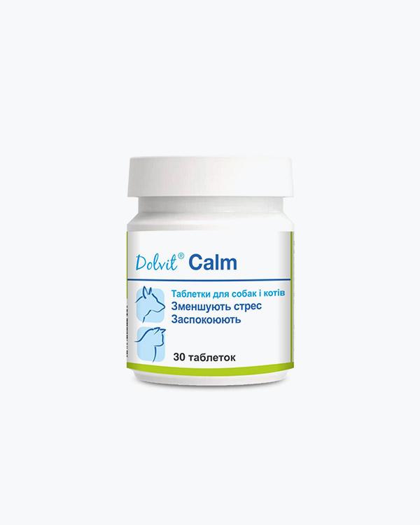 Таблетки Dolfos Dolvit Calm для зменшення стресу у собак та котів, 30 табл