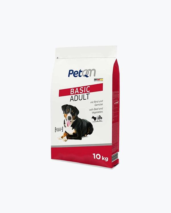 Сухой корм PetQM Dog Basic Adult, для собак, говядина с овощами, 10 кг