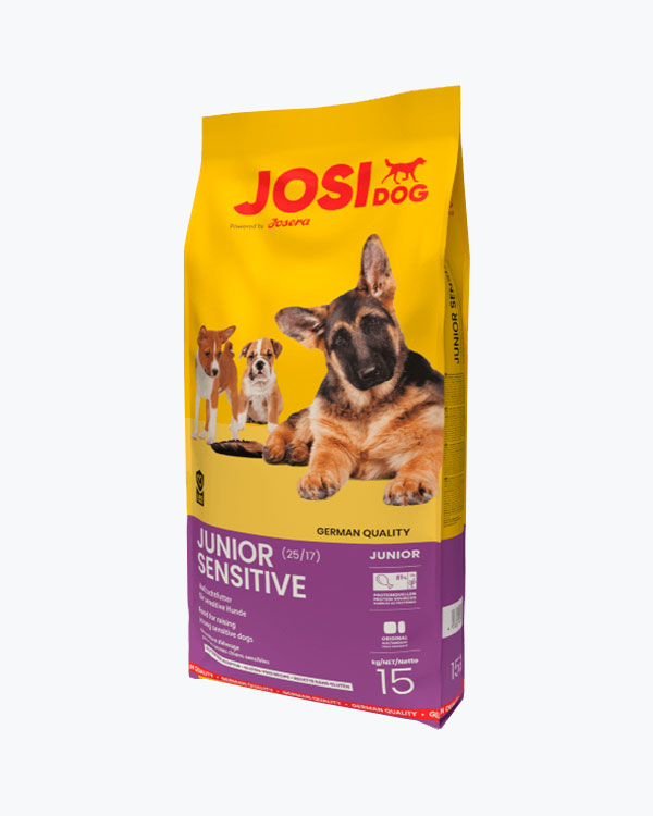 Сухой корм JosiDog Junior Sensitive, для щенков с чувствительным пищеварением, 15 кг