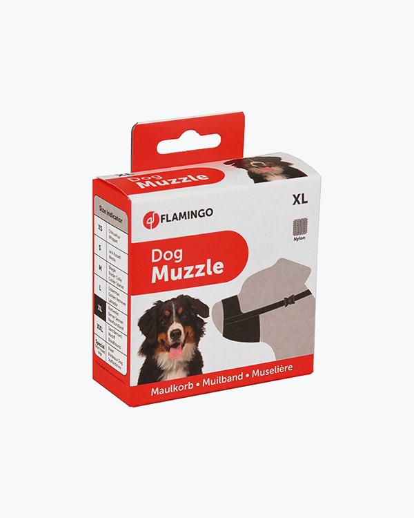 Намордник для собак порід вівчарка, ротвейлер, ньюфаундленд Flamingo Muzzle Nylon XL