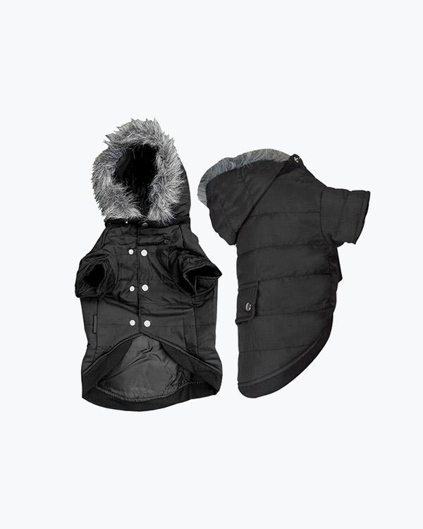 Куртка з капюшоном для собак Flamingo Polar Black, 34 см