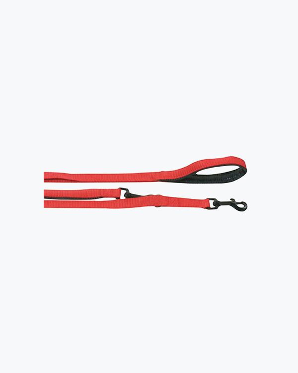 Перестібка з м’якою ручкою для собак Flamingo Training Lead Soft Grip червоно-чорна, 2 м