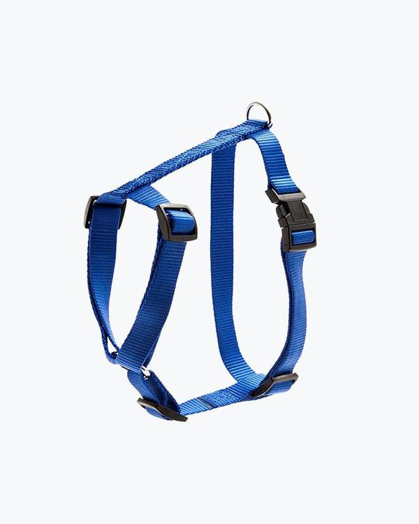 Шлея для собак Flamingo Art Sportiv Harness, нейлон, синя (2,5x65-100 см)