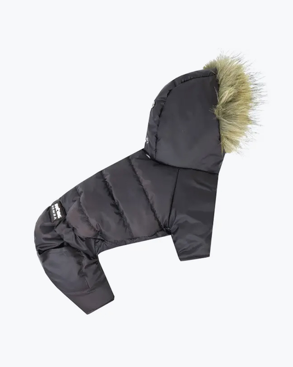 Зимовий комбінезон Dogs Bomba на хутрі, колір моко, розмір №2