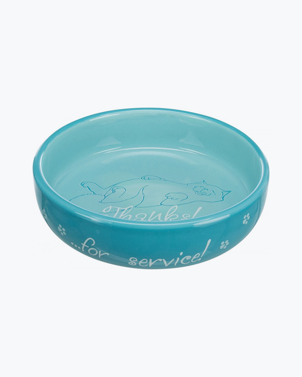 Миска Trixie для кошек короткомордых пород, керамическая, 15 см, 300 мл, цвет в ассортименте