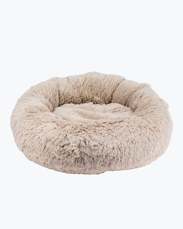 Лежак для тварин Пухнастики Пончик, капучино, 55х55