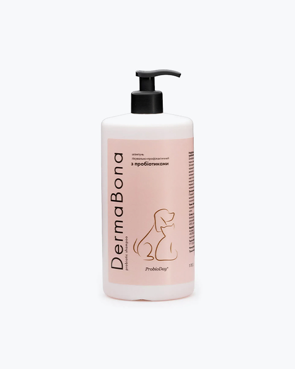 Шампунь ProbioDay DermaBona для тварин, лікувально-профілактичний з пробіотиками, 1 л - фото 1