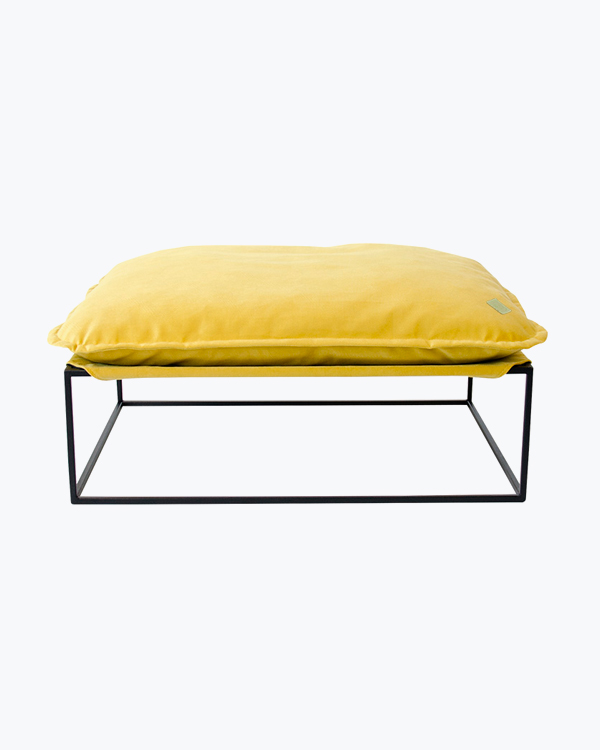 Лежак вiд Джека Клочан М для собак та котів, жовтий, 60х50х45 см