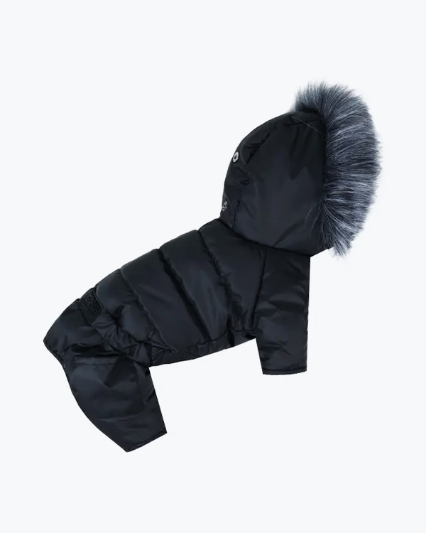 Зимовий комбінезон Dogs Bomba, на хутрі, чорний, розмір №2